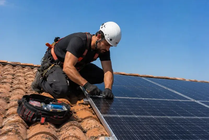 Maintenance et monitoring de panneaux solaires à Tréhorenteuc